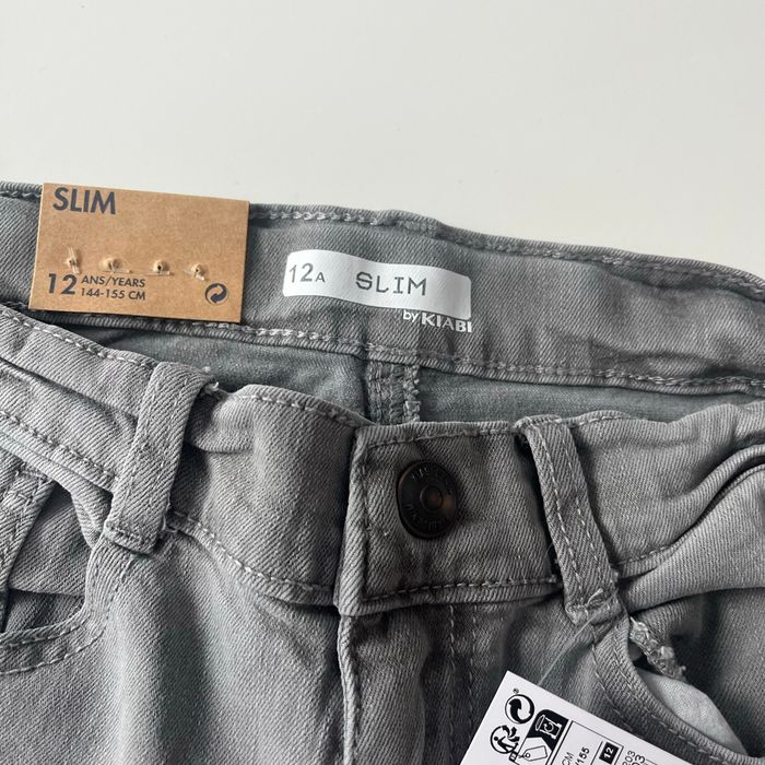 Bermuda en jean gris Kiabi - photo numéro 2