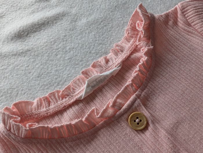 T-Shirt MC côtelé rose pâle - 98 - C&A - photo numéro 4