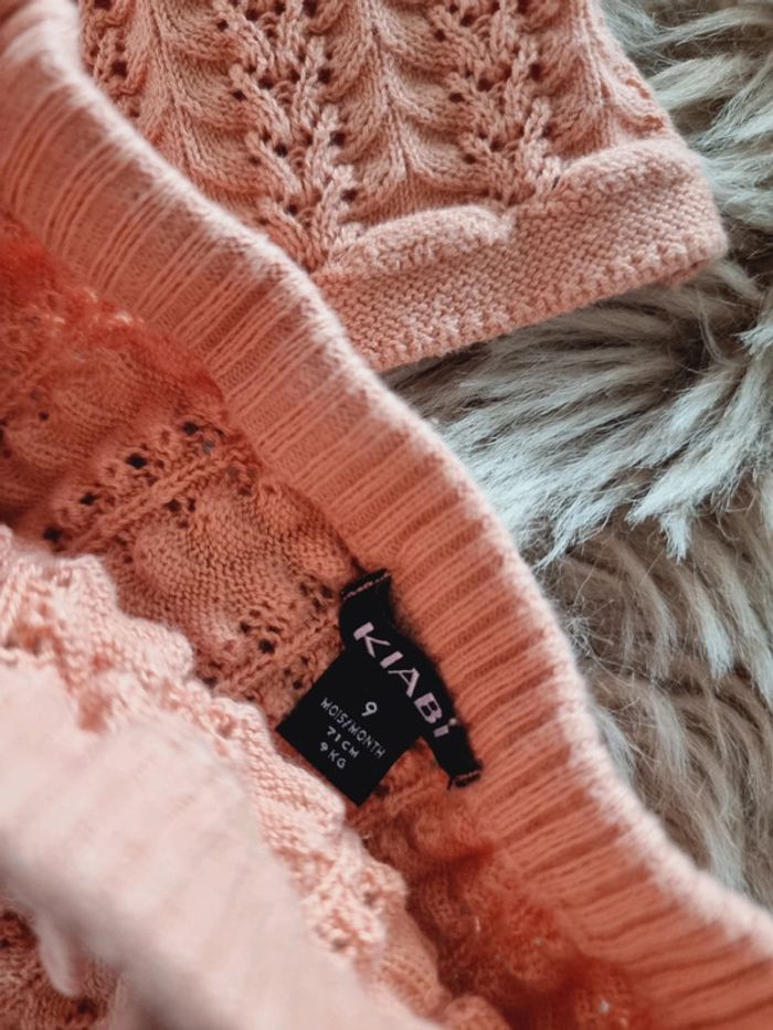 Ensemble maille bloomer et barrette 9 mois bébé fille - photo numéro 6