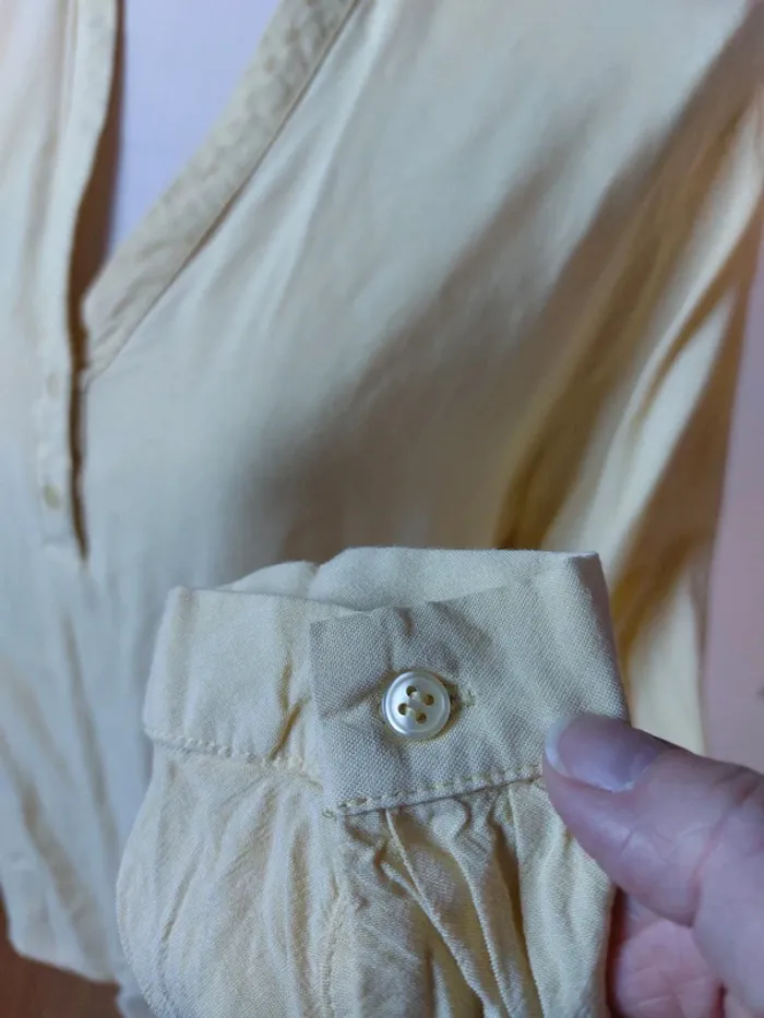 Blouse légère jaune pâle - photo numéro 4