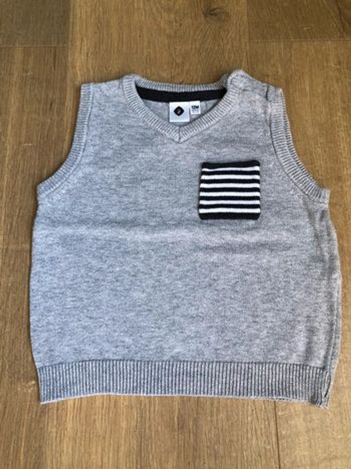 Pull sans manches bébé garçon