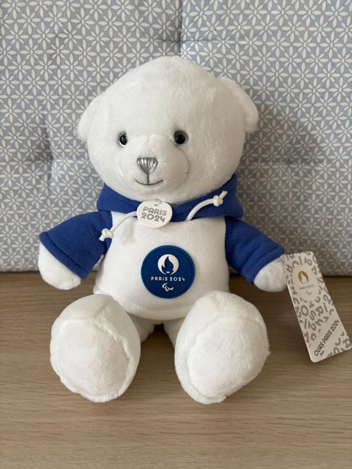 "Ours Blanc + Sweat à Capuche (27cm)" JO Paris 2024 - photo numéro 2