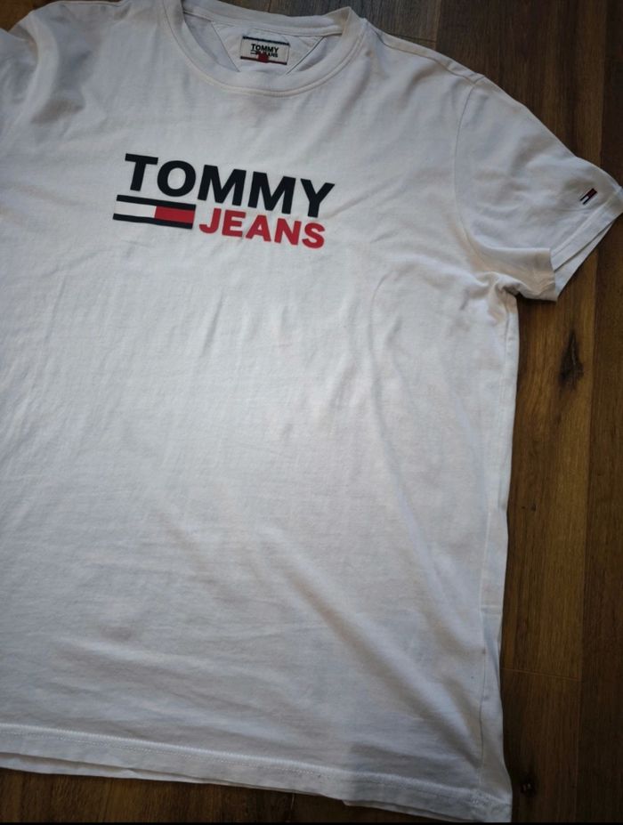 T-shirt tommy Hilfiger, blanc, très bon état, taille xxl - photo numéro 3