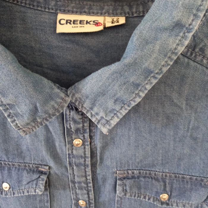 Chemise en jean Neuve Creeks taille 12 ans - photo numéro 4