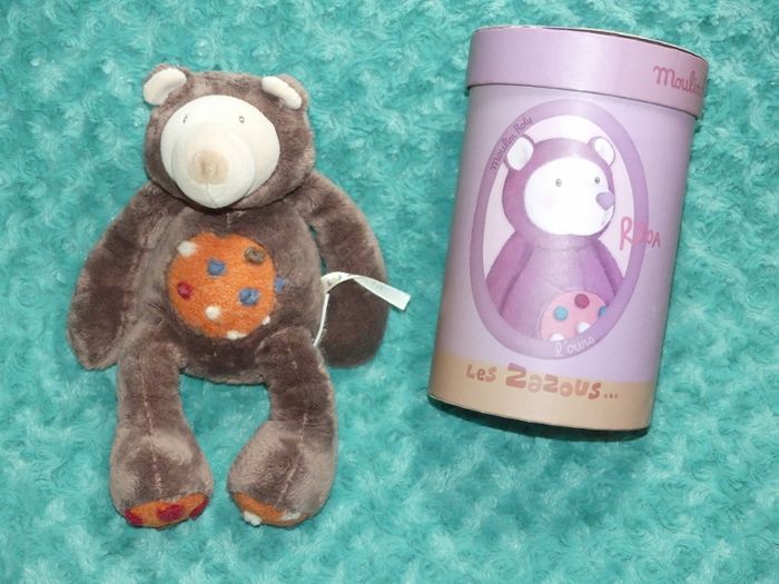 Doudou ours les zazous marron Moulin roty 🐻parfait état