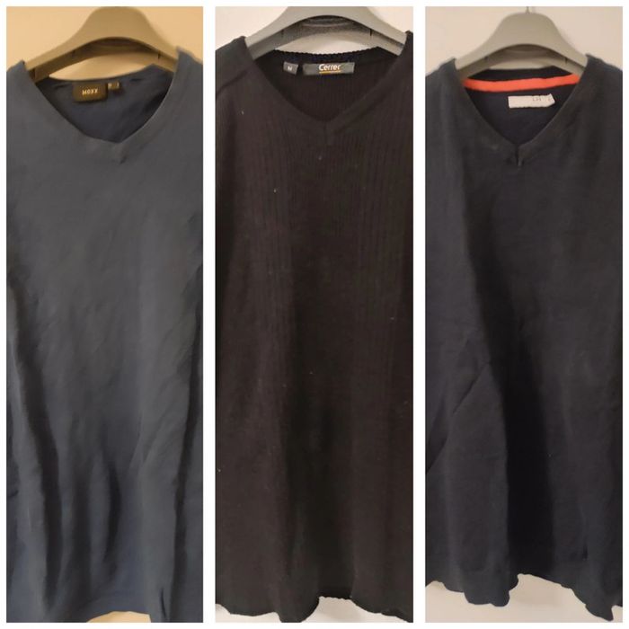 Lot de 3 pulls légers col V bon état taille M/L