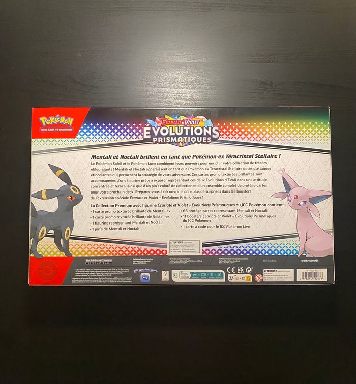 Coffret Pokémon Évolutions Prismatiques – Collection Premium avec Figurine – Neuf – VF - photo numéro 2