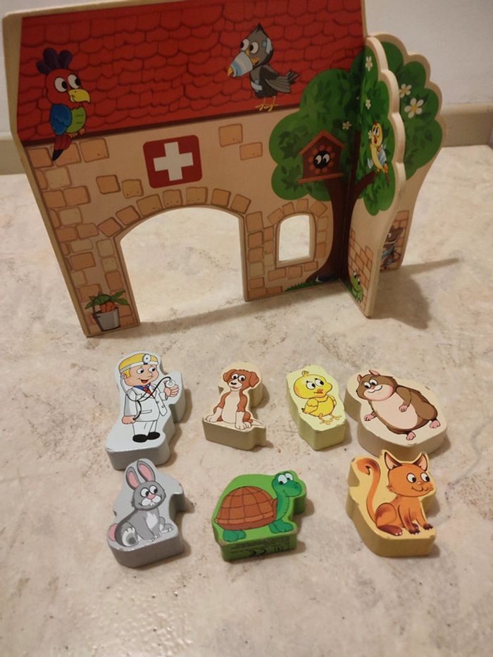 Jeu en bois cabinet vétérinaire