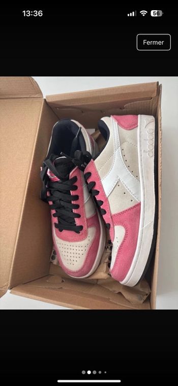 Baskets Diadora rose – Taille 38 – Neuf sans étiquette