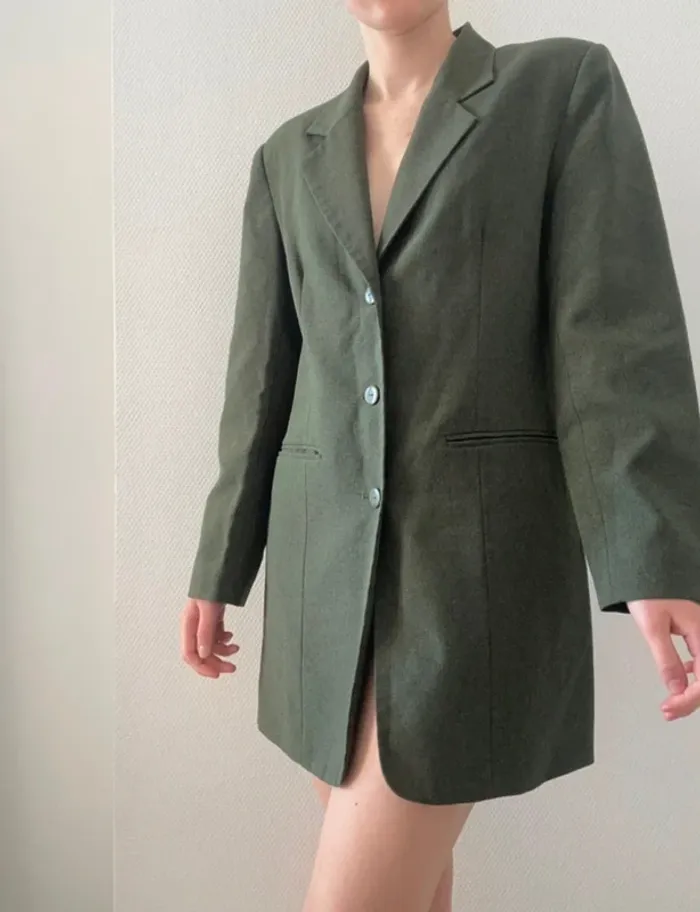 Blazer long Vintage classe chic - photo numéro 3
