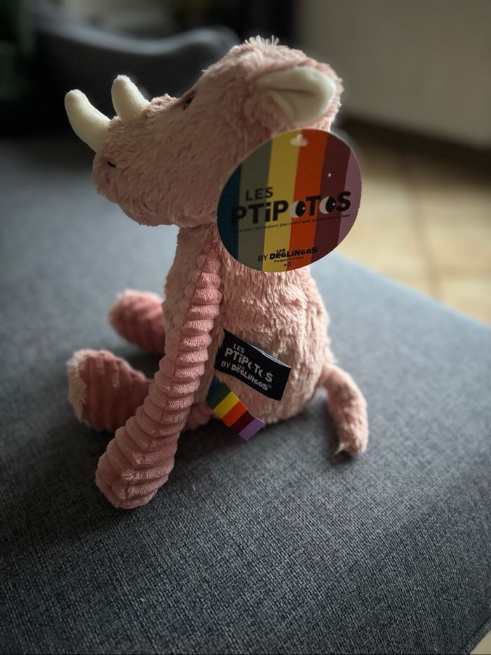 Peluche deglingos Rose - photo numéro 3