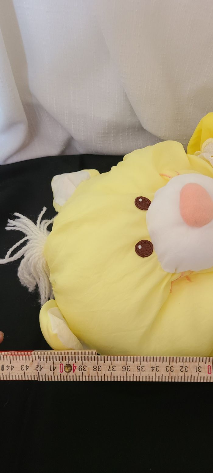 Chat Puffalump Kitty vintage des années 1980 | 1986 Fisher Price Puffalump Chat Jaune - photo numéro 5