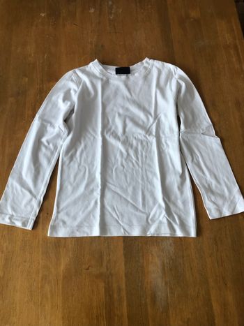 Tee shirt manche longue blanc