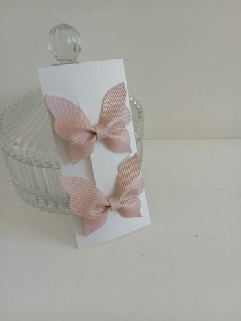 Barrette crocodile papillons