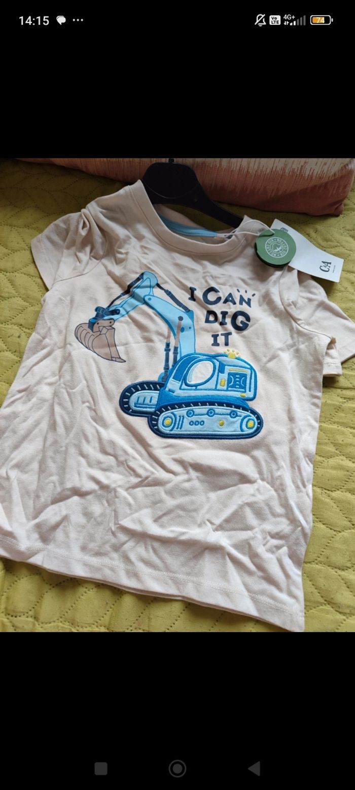 Lot tee shirt garçon 5/6 ans c et a - photo numéro 6