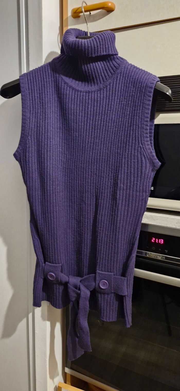 Vend tunique violette ss manches taille 2 et 3