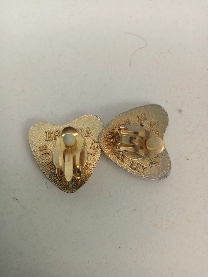 Boucles d'oreilles – Earrings, Pendientes, Ohrringe, Oorbellen, Orecchini – Escada Vintage - photo numéro 2
