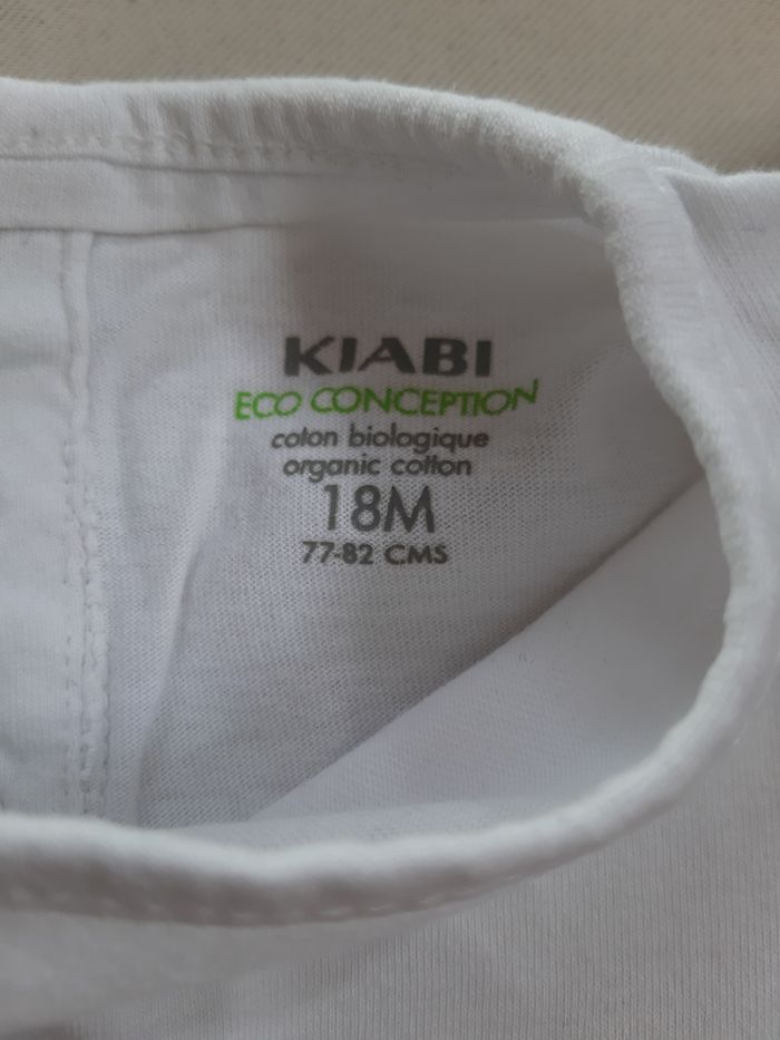 tee-shirt manches courtes blanc - pommes - Kiabi - 18 mois - photo numéro 4