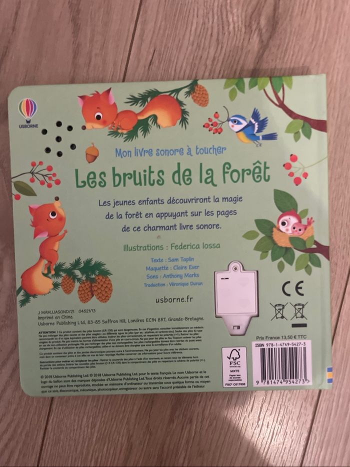 Livre sonore Les bruits de la forêt - photo numéro 2