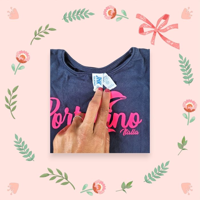 T-shirt fille marine - photo numéro 3