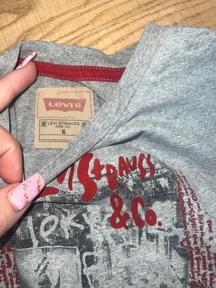 T-shirt levis taille 6 ans garçon manches longues - photo numéro 2