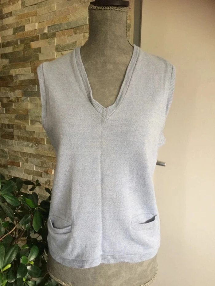 Pull sans manches vintage