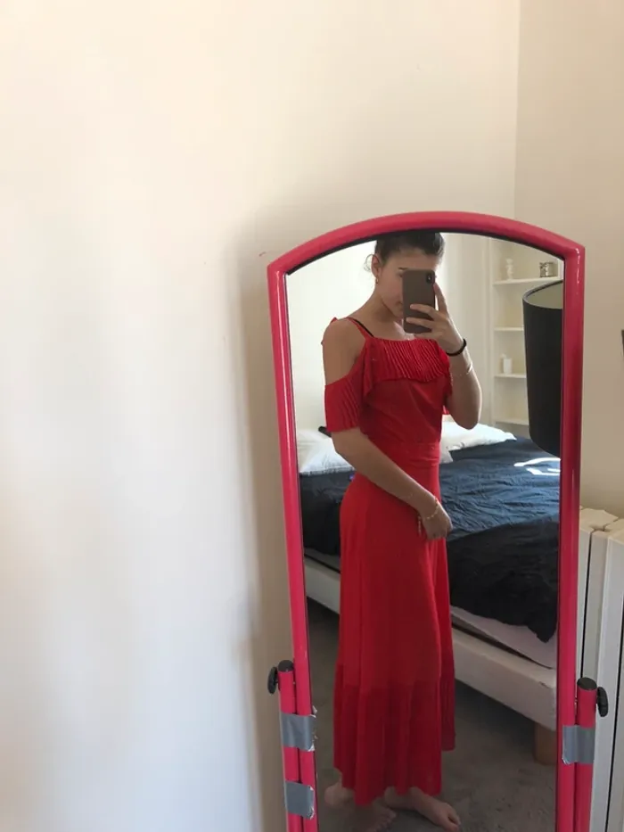 Robe rouge longue Les petites