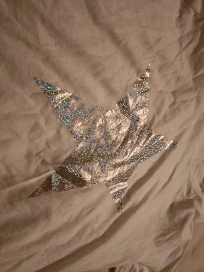 Tee shirt 14 ans étoile holographique uessentiel - photo numéro 2