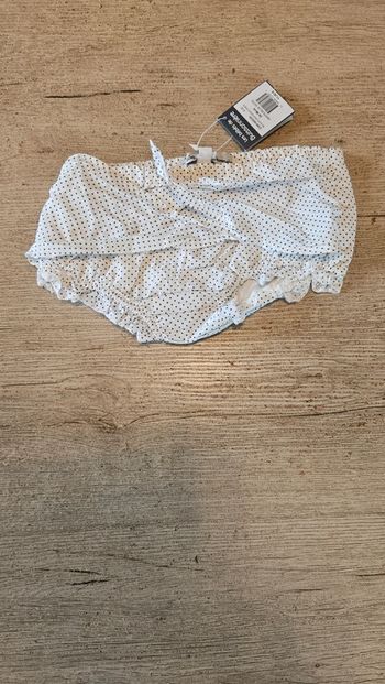 Culotte cache lange etanche avec noeud, Les Bébés Buissonnière, 24 mois, neuf