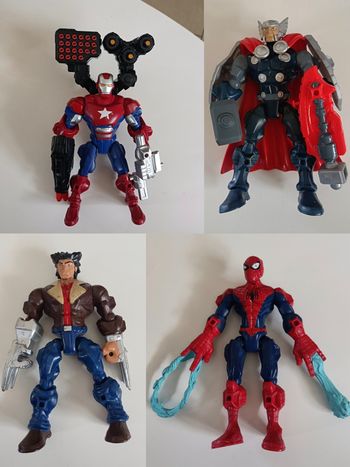Lot 4 figurines démontables Hero Mashers
