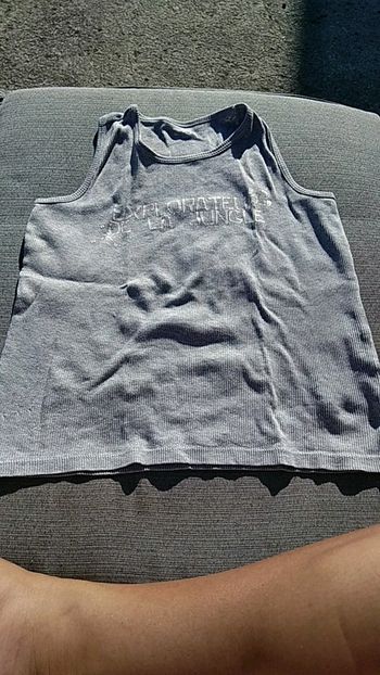 Débardeur marcel gris 8 ans