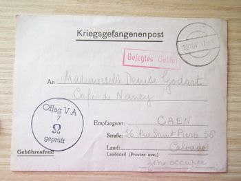 correspondance prisonnier 26 nov.1940 document militaire