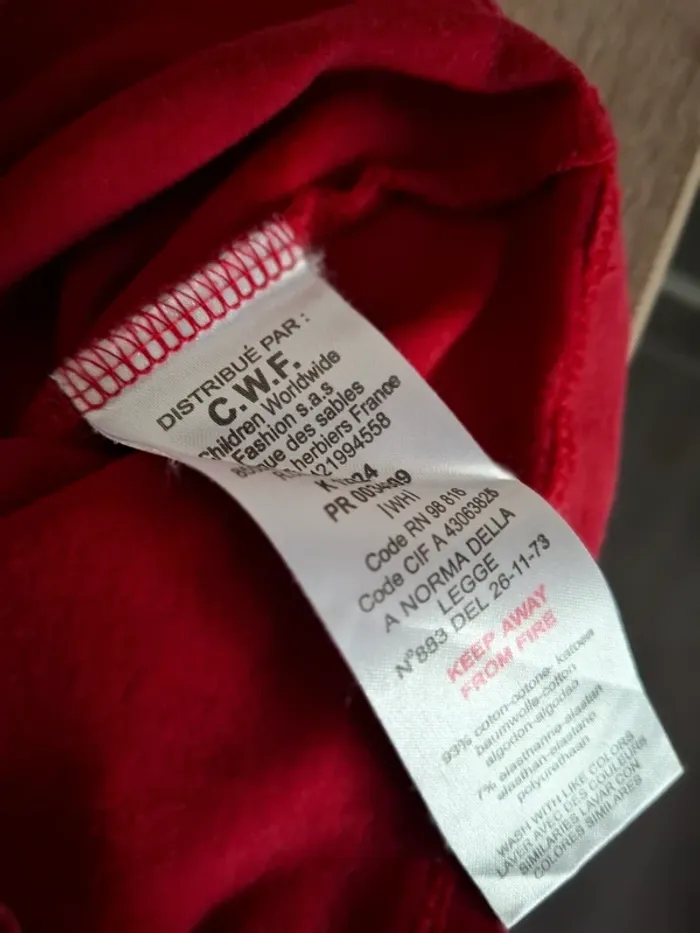 Robe rouge Kenzo junior 8 ans - photo numéro 4