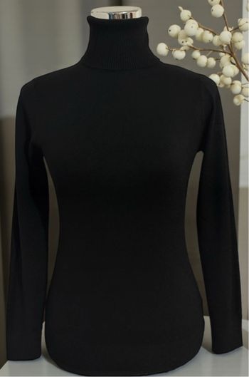 Pull femme col roulé coton laine cachemire