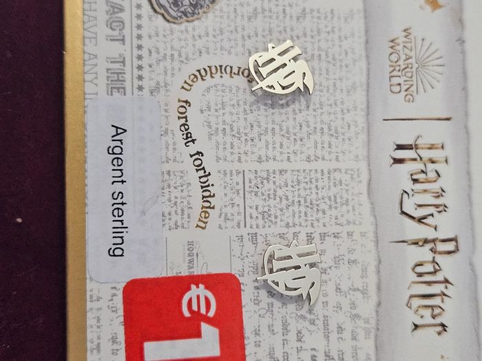 Paire Boucle d'oreille Harry potter Argent - photo numéro 3