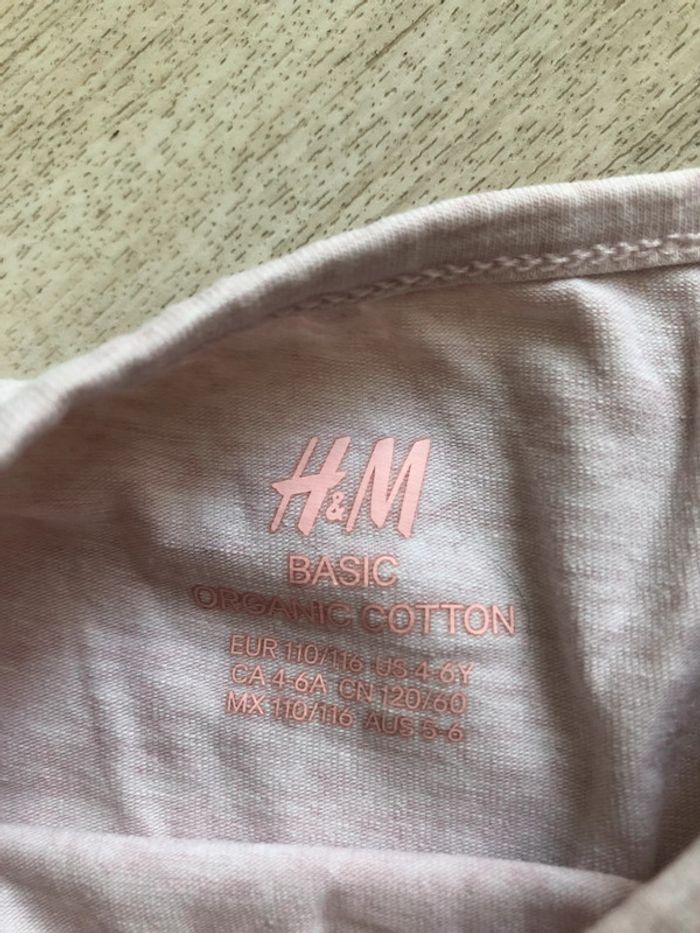 Tee-shirt fille rose H&M - photo numéro 4