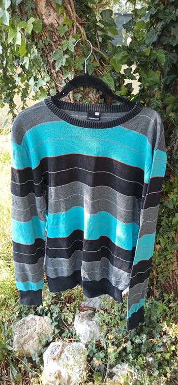 Pull à rayures Fishbone