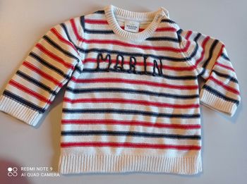 Pull marin tape a l' oeil 12 mois