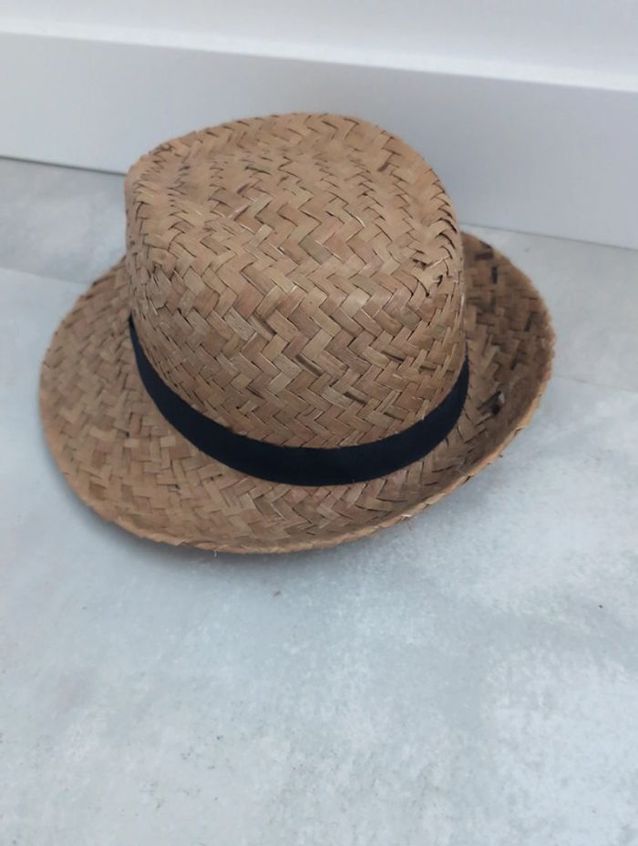 Chapeau type osier/paille tressé - photo numéro 3