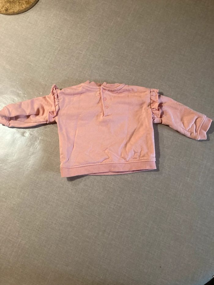 Sweat rose bébé Du Pareil au Même – motif hérisson – 6 mois - photo numéro 4