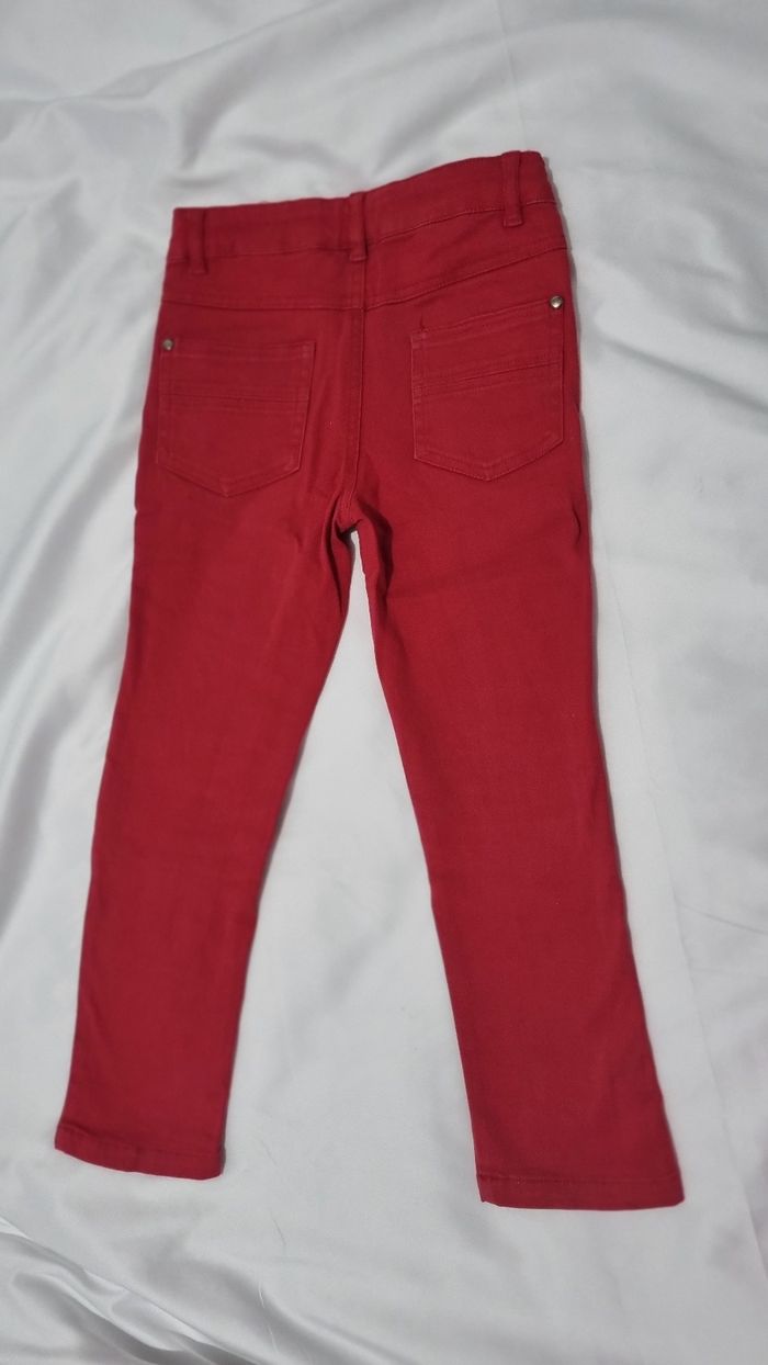 Pantalon Biker Rouge Vif pour Enfant - Taille 5 ans - photo numéro 3