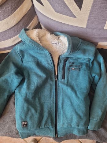 Sweat gilet à capuche garçon 8 ans 