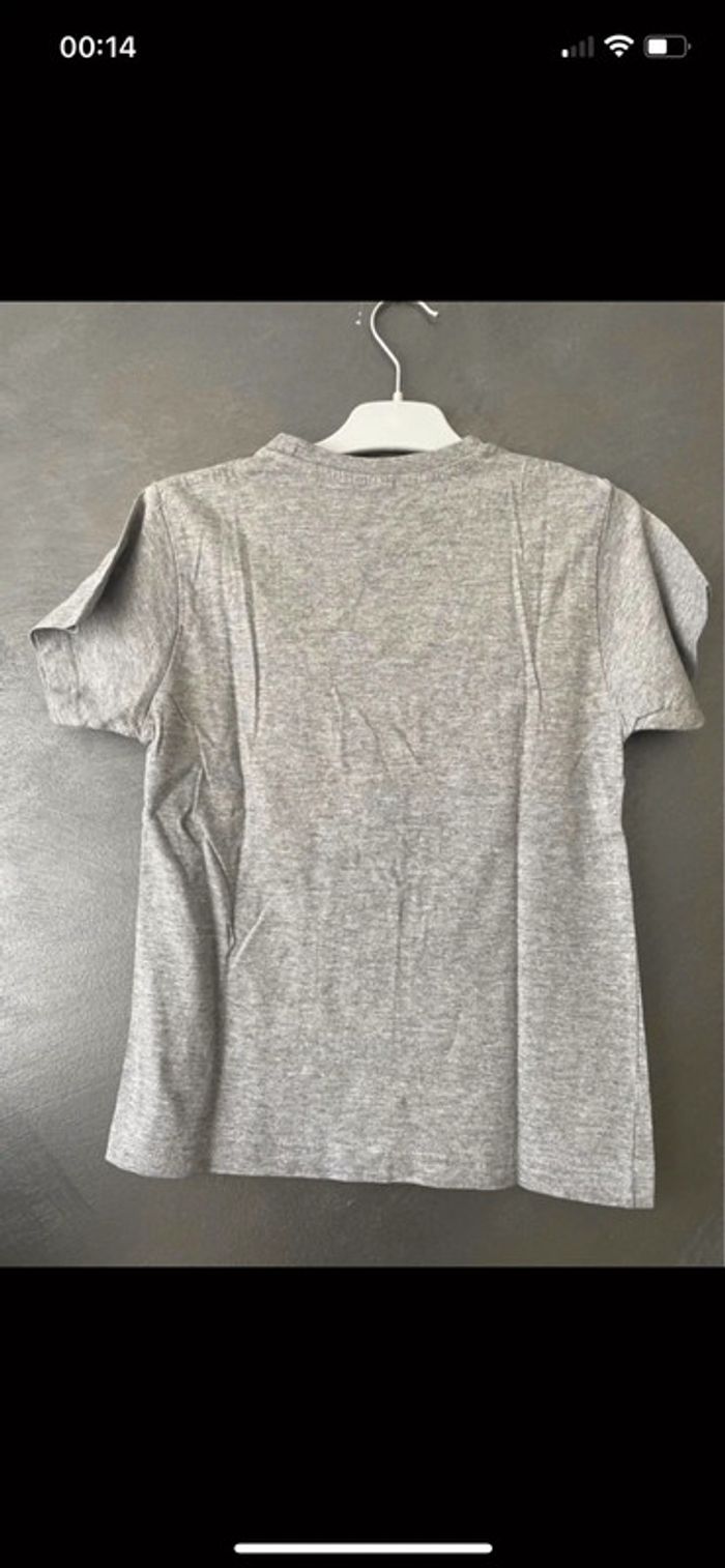 Tee shirt gris fille - photo numéro 2