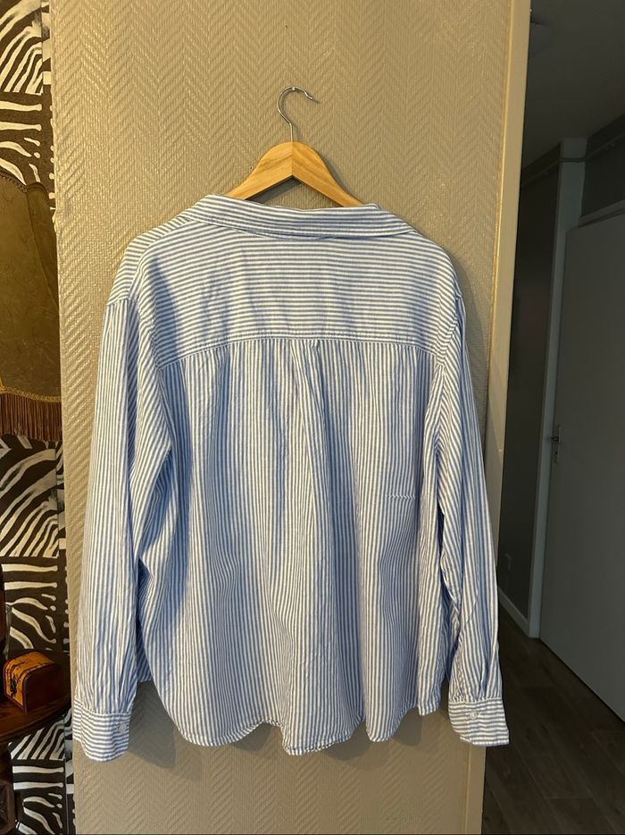 Chemise rayée contenant du lin - photo numéro 6