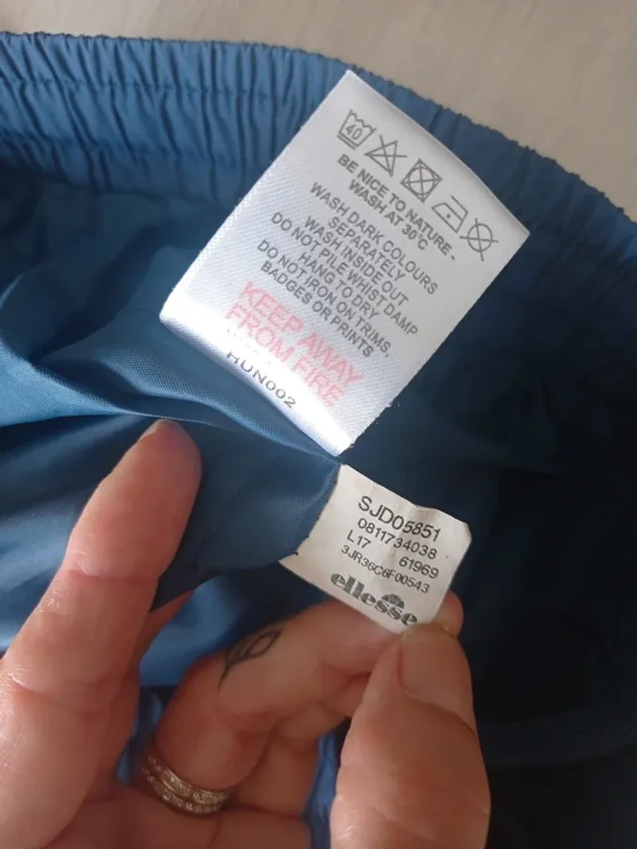 Bas de jogging survêtement vintage Bleu et blanc excellent état T.Xs Ellesse - photo numéro 6