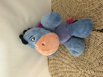 Doudou Ane Bourriquet bleu clair tout doux Disney Nicotoy