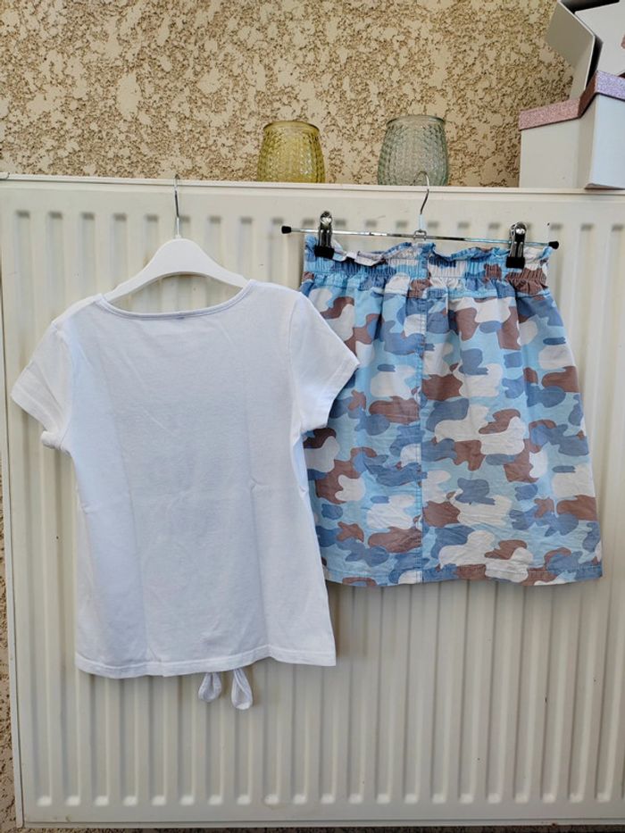 🩵Ensemble jupe et tee-shirt assorti 12 ans - photo numéro 6