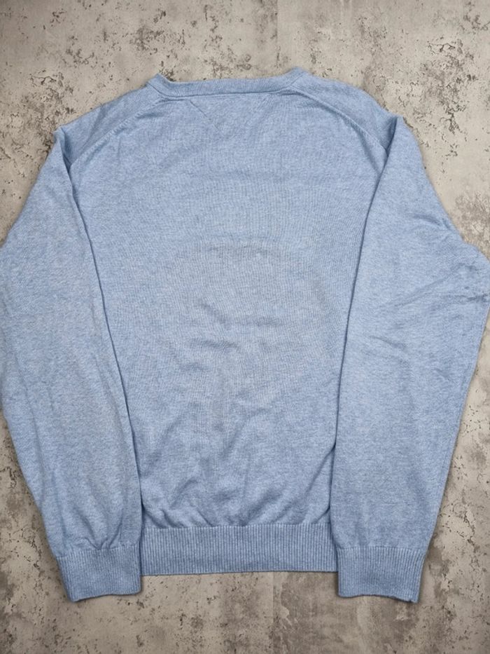 Pull col V Tommy Hilfiger bleu clair – Taille XXL Homme - photo numéro 4