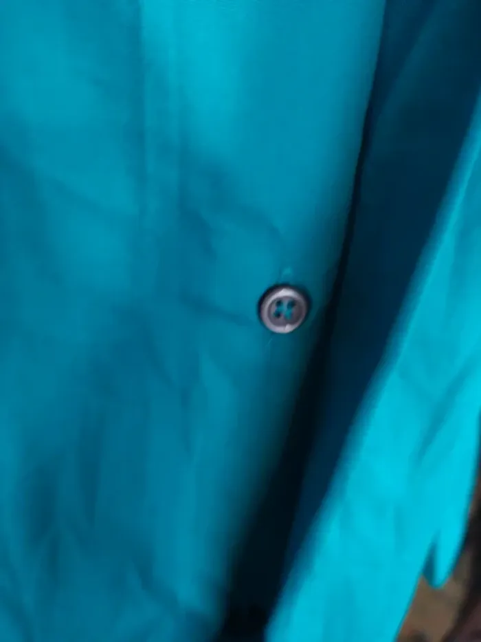 Chemisier chemise top tunique vert émeraude classique automne printemps - photo numéro 4