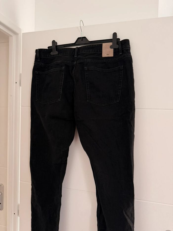 Jean homme noir 46 Zara poches Pantalon long pantaloni pantalones Vloeiende Calças homme man - photo numéro 4